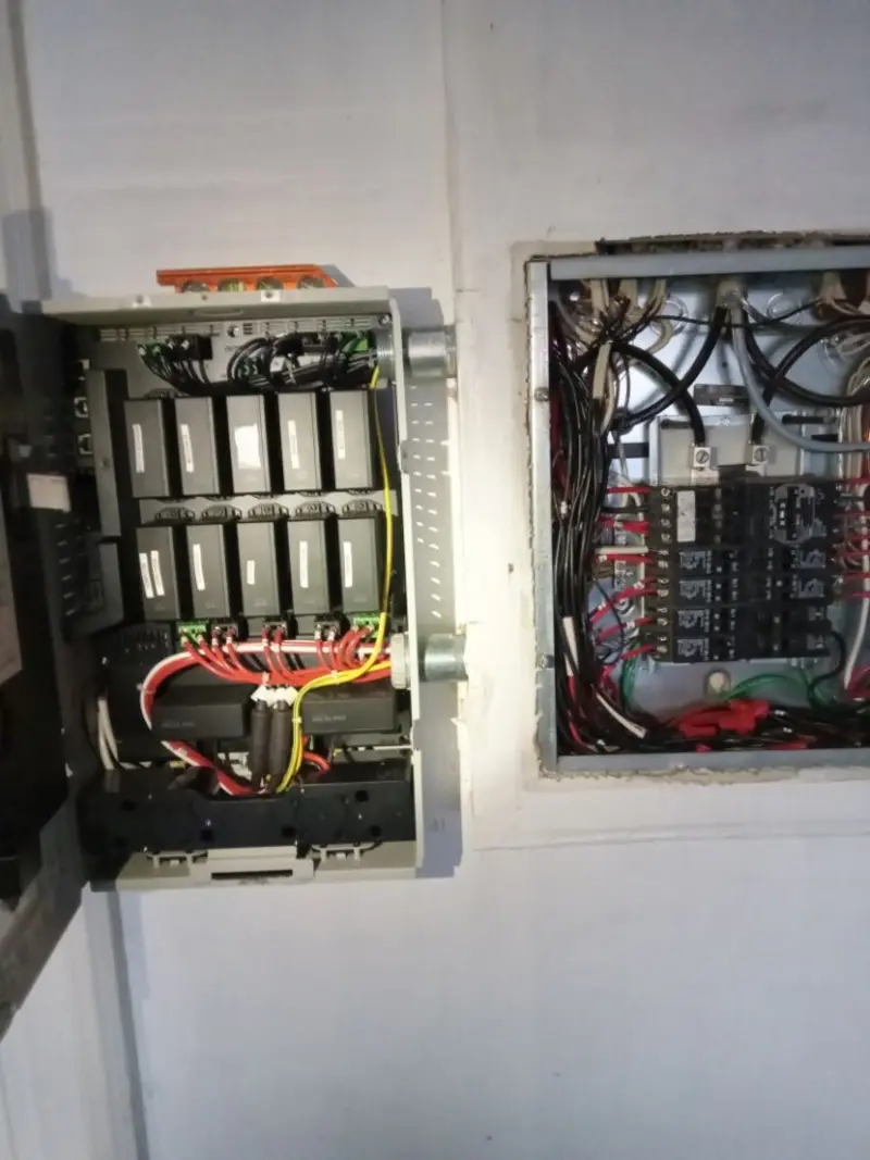 Electrical panel upgrade completed for Security Camera Wiring in Grain Valley